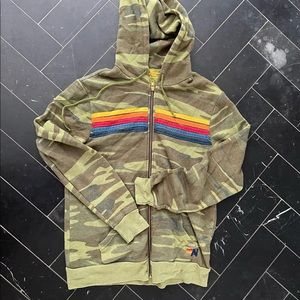 Aviator Nation 5 Stripe Camo Hoodie